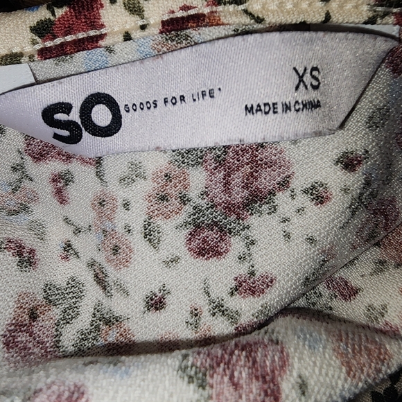 BRAND: SO SIZE: XS FLORAL - Picture 3 of 3